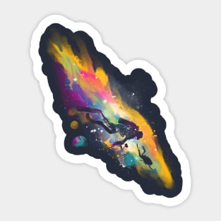 space dive 2 Sticker